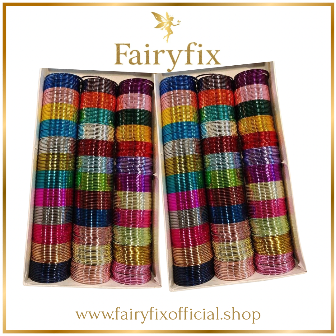 Plain Metal Bangles choorian ✨|2 dozen🫶🏻 - Fairyfixofficial