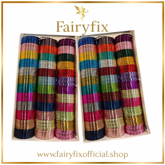 Plain Metal Bangles choorian ✨|2 dozen🫶🏻 - Fairyfixofficial
