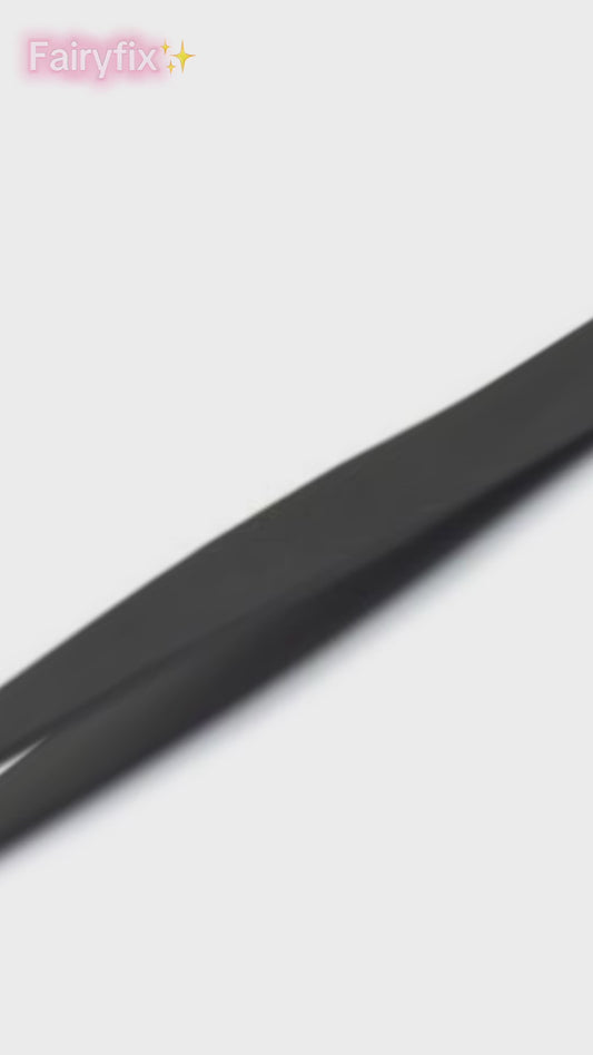 Precision Beauty  Matte Black Tweezers – Premium Quality for Lashes, Brows & More
