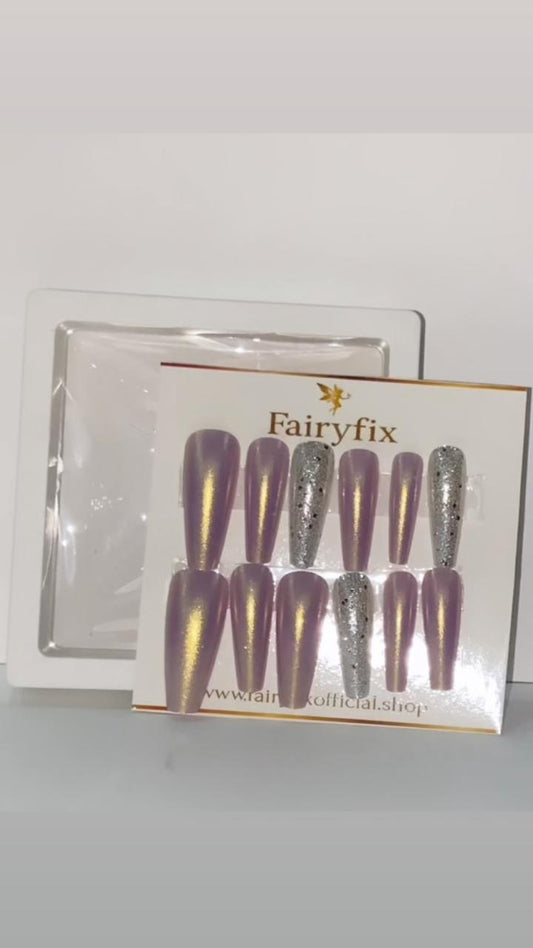 Imported Matte with Shinning Nails Combo – Long-Lasting, Salon-Style Glam at Home - Fairyfixofficial