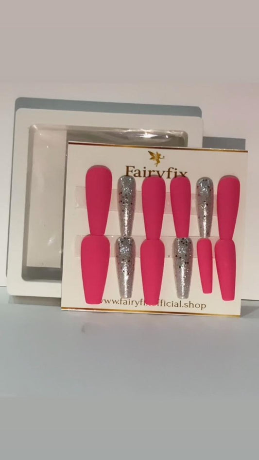 Imported Matte with Shinning Nails Combo – Long-Lasting, Salon-Style Glam at Home - Fairyfixofficial
