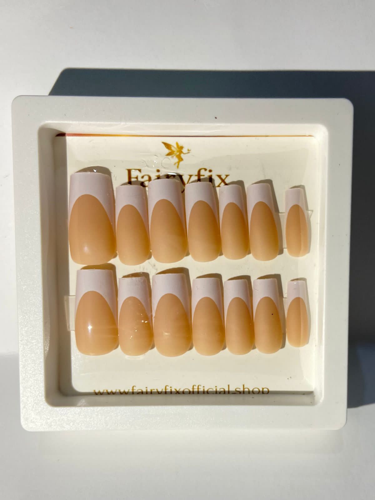Imported Matte French Tips | Press On Nails – Long-Lasting, Salon-Style Glam at Home - Fairyfixofficial